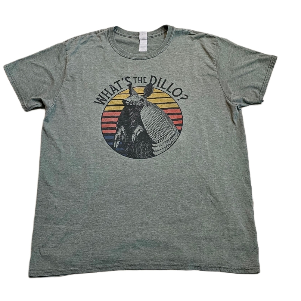 Armadillo "What's The Dillo?" T-Shirt Men XL Streetwear Grunge Skate Punk Core